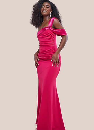 junior bridesmaid dresses rose gold Diva Moments Maxi Ivory/Multi / Medium main image 1