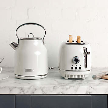 Haden Heritage Ivory Twin Pack Kettle Slice Toaster