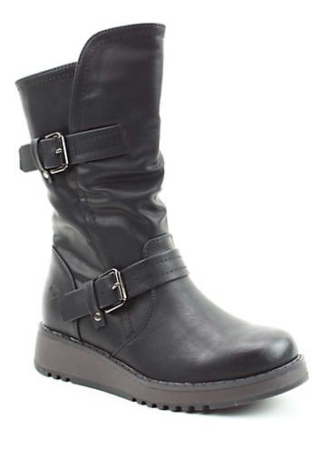 heavenly feet black ankle boots