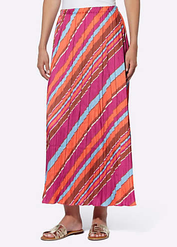 Heine Stripe Pleated Maxi Skirt | Kaleidoscope