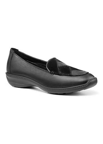 Hotter Faith II Black Wide Women’s Smart Casual Shoes | Kaleidoscope