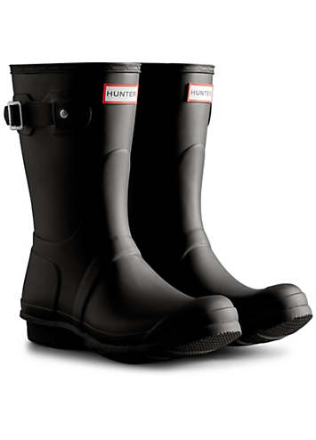 Hunter Black Original Short Wellingtons Kaleidoscope