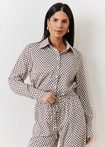 Blue & Cream Striped Shirt main image 1