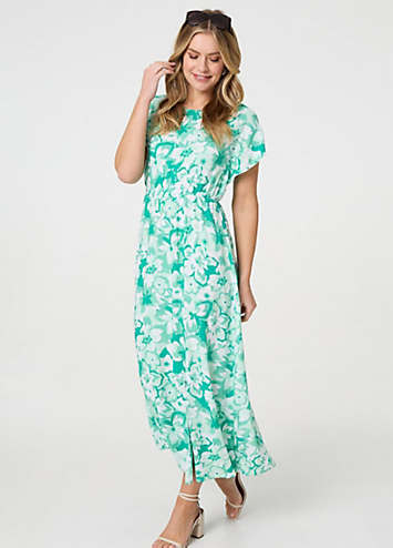 Izuba Black Short Sleeve Maxi Dress main image 1
