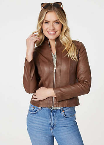 Isabelle Faux Leather Jacket
