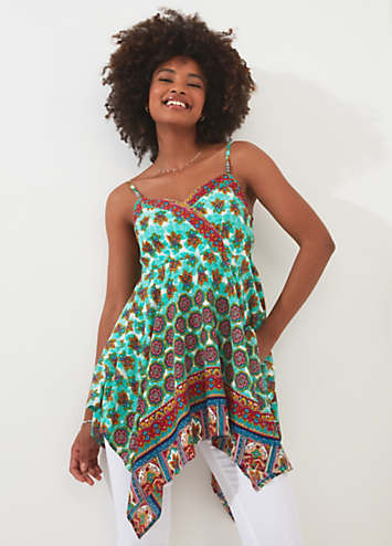 Joe Browns Boho Border Hanky Top | Kaleidoscope