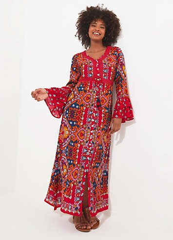 Joe Browns Boho Tiered Sleeve Maxi Dress | Kaleidoscope