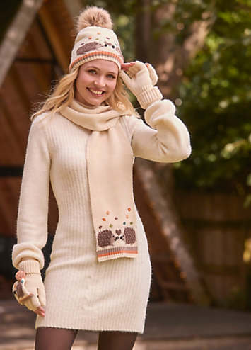 Joe Browns Classic Cable Knit Funnel Neck Jumper Dress | Kaleidoscope Joe Browns Classic Cable Knit Funnel Neck Jumper Dress | Kaleidoscope