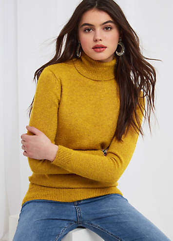 Joseph polo best sale neck long jumper