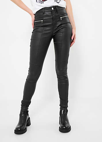 Joe's Jeans The Charlie Coated Ankle Skinny Jeans in Maple Bloomingdale's