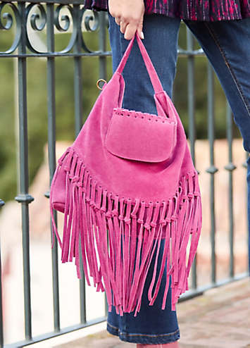 Joe Browns Suede Tassel Shoulder Bag | Kaleidoscope