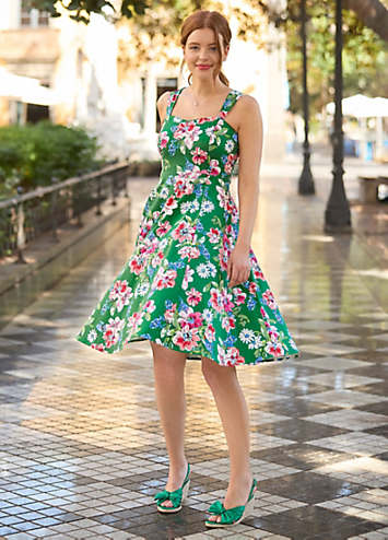 Joe Browns Vintage Floral Fit and Flare Dress | Kaleidoscope