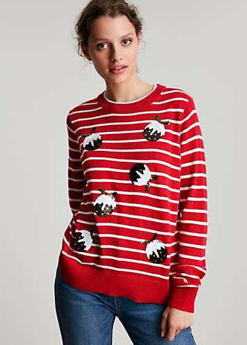 Joules Mariella Festive Intarsia Jumper 