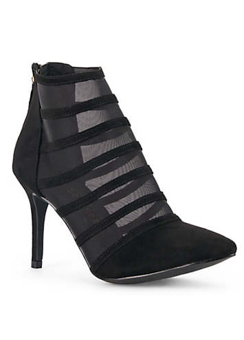 Black clearance mesh booties