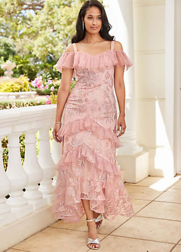 Maxi hotsell blush dress