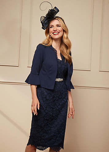 Navy blue dress and jacket sale