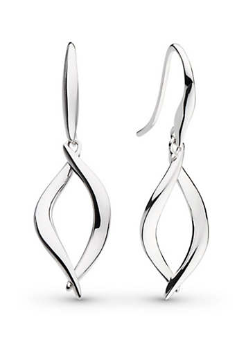 Twine earrings silver