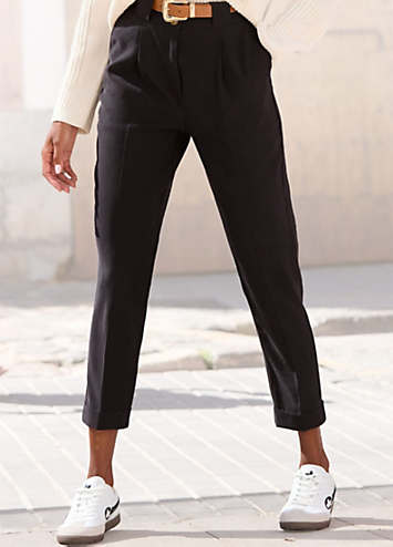 LASCANA High Waist Tailored Cropped Trousers Kaleidoscope lascana-high-waist-tailored-cropped-trousers-kaleidoscope