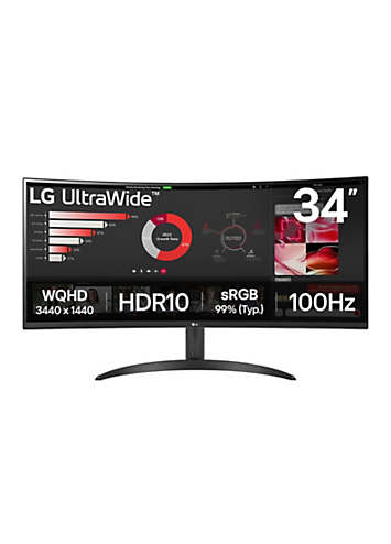 LG UltraWide Curved Monitor 34-inch | Kaleidoscope