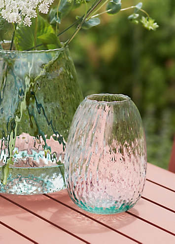 LSA International Canopy Vaso In Vetro Riciclato – 10 Cm, Fatto A Mano, Per Fiori O Bulbi