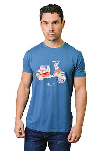 Lambretta Men's Quad Logo T-Shirt - 100% Cotton Graphic Tee - View #5