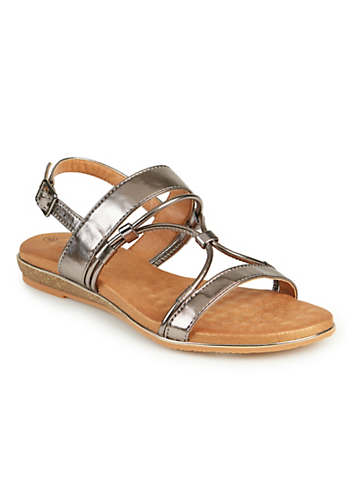 Lunar Exclusive Pewter Sandals | Kaleidoscope