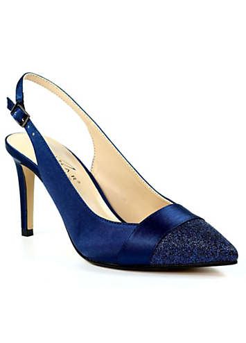 navy sling back shoes