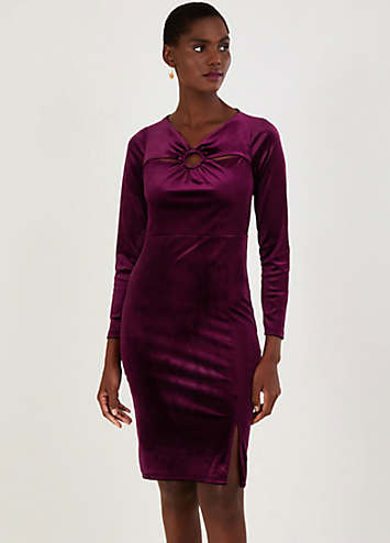 Cece shop velvet dress