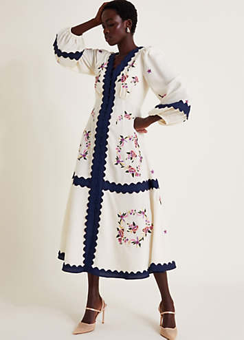 Embroidered Emma Dress main image 1
