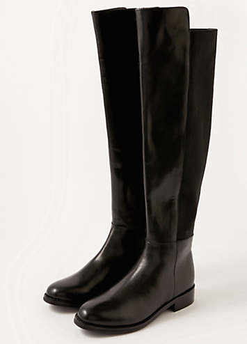 Monsoon Olivia Leather Riding Boots | Kaleidoscope