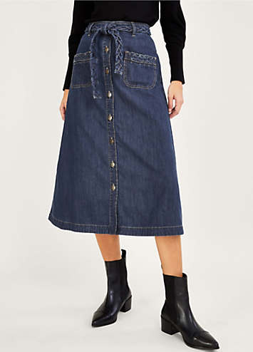 Monsoon 2024 denim skirt