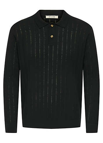 Only & Sons Kent Life Long Sleeve Polo Knit Jumper | Kaleidoscope