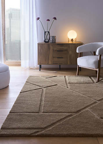 Origin Stack Grey/Mauve Rug | Kaleidoscope