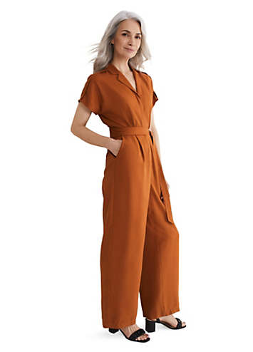 Amazing Phase Eight Jumpsuit UK10 Dark Purple HT149 main image 0