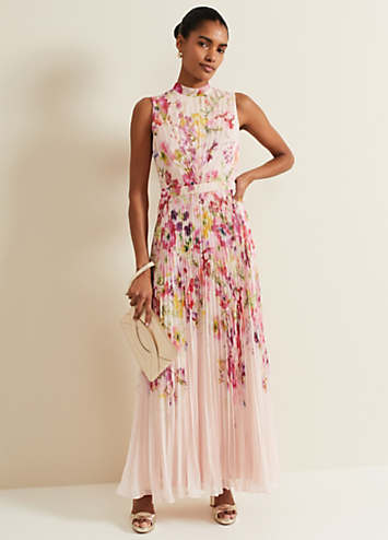 HOT Pleat Dress Phase Eight Navy Spot Dress Phase Eight Dahlia