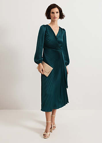 Phase Eight Gracie Sunray Pleated Midi Dress | Kaleidoscope