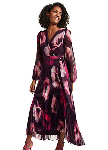 Phase Eight Isadora Pleated Dress Kaleidoscope