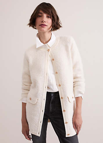 【2plan】Amuse boucle cardigan Mini bouclé knit cardigan with … curated on LTK