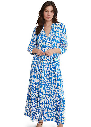 Penele Blue Geo Midaxi Dress