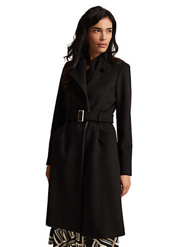 Phase Eight Susanna Black Wool Coat | Kaleidoscope