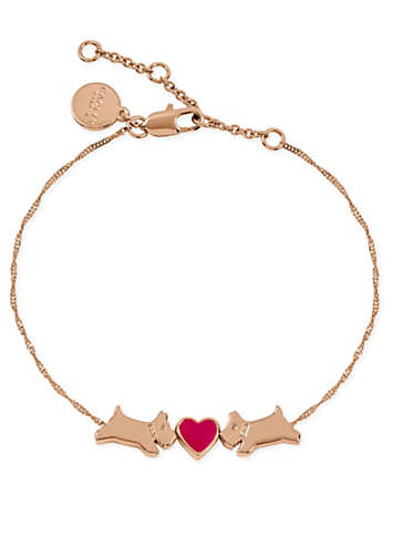 Radley London Ladies 18ct Rose Gold Plated Jumping Kissing Dogs ...