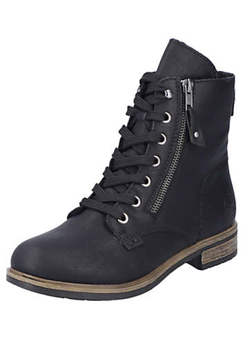 rieker black lace up boots