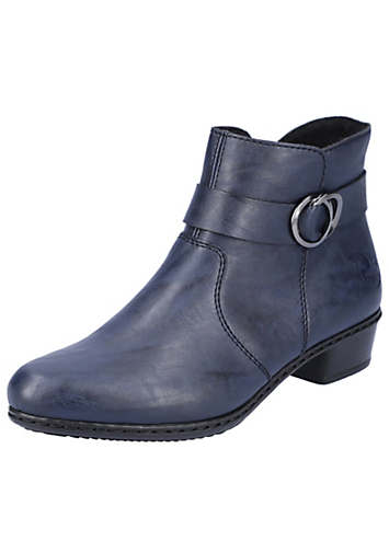 rieker navy ankle boots