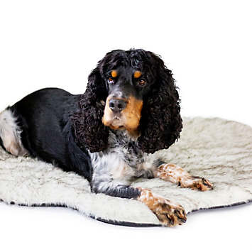 Rosewood Faux Fur Orthopaedic Dog Rug Bed | Kaleidoscope