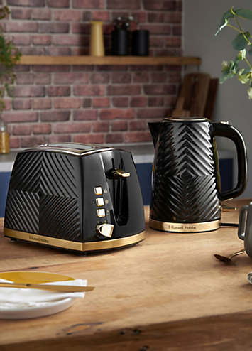 Russell Hobbs Groove Kettle & 2 Slice Toaster Bundle 26380BU | Kaleidoscope