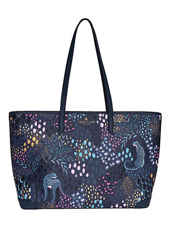 Sara Miller Midnight Leopard Large Tote Bag | Kaleidoscope