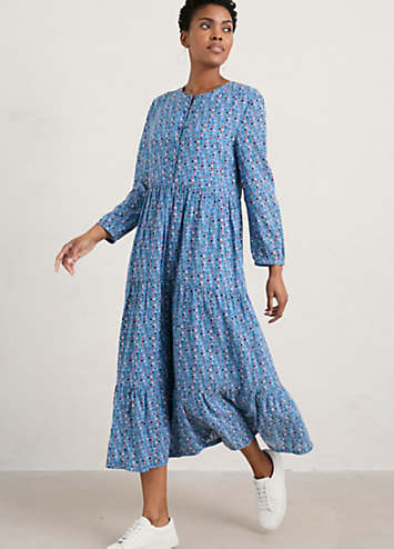 Seasalt Cornwall Charbon Jersey Dress - Blue | Kaleidoscope