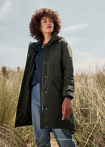 Seasalt Cornwall Green Janelle Raincoat | Kaleidoscope