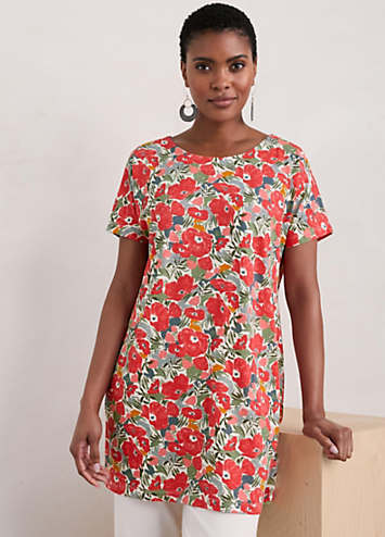 Seasalt Cornwall Multi Ocean Gaze Jersey Tunic | Kaleidoscope