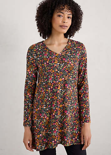 Seasalt Cornwall Multi Sea Cruise V-Neck Tunic | Kaleidoscope
